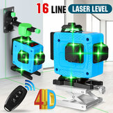 Livella laser 4D a 16 linee luce verde Auto livellamento Incrociato Rotazione a 360° Misura