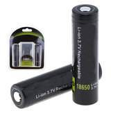  2Pcs Soshine 3.7v 3400mah 18650 Battery Protected High Discharge Li-ion Lithium Battery + Box for LED Flashlight Flash Light