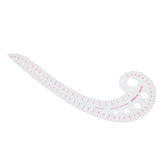 Règle de couture métrique courbe en plastique de 42 cm règle de couture sur mesure outil de mesure de règle de courbe de dessin