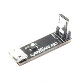 L Тип Микро USB Модуль расширения передачи с прямым углом со светодиодным светом мужской к женскому