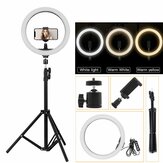 Draagbare LED Ringlicht Statief Standaard Live Selfie Houder USB Plug 10 Inch Vullicht voor YouTube Tiktok VK Vlog Make-up