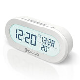 DIGOO DG-AN0471 Thermometer Display Digital Alarm Clock  with Snooze Function
