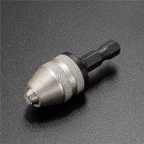 1/4 Inch Hex Shank Keyless Boorkop Snelle Wissel Adapter Converter 0.3-3mm