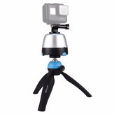 PULUZ PU362 Mini állvány, 360 fokos forgatású panorámás állványfej távirányító a fényképezőgéphez