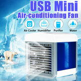 3 in 1 Portable USB Mini Air Conditioner Fan 3 Speeds Air Cooler Humidifier Cleaner