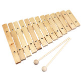 Instrumento musical de xilofone de madeira de 13 tons para crianças