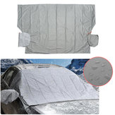 غطاء شاشة السيارة المغناطيسية المضادة للثلوج والصقيع والجليد بقماش سميك مع حامي المرآة