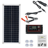 Зарядное устройство для аккумулятора 15W солнечная панель 12V 60A / 100A двойной USB контроллер для поездок на автомобиле RV кемпинг