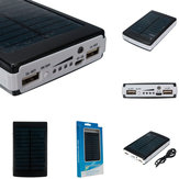 10000mAh Dual USB Solar Charger External Battery Portable Power Bank For Cell Phone