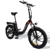 [EU DIRECT] FAFREES F20 Electric Bike 36V 16Ah Battery 250W Motor 20*3.0in Fat Tire 25KM/H Max Speed 90-120KM Range 150KG Max Load Folding Electric Bicycle
