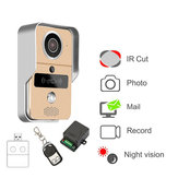 KONX 720P Inteligentny dom WiFi Video Domofon Interkom z dzwonkiem i Kamerą RFTD Card Peephole