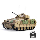 Модель танка COOLBANK Bladeli M2A2 масштаба 1/16 2.4G RC с эффектами дыма, звука, отдачи и светодиодных огней, имитация боевых машин RTR моделей игрушек