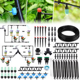30M Drip Irrigation Kit Garden Irrigation System DIY Patio Plant Watering Kit;Misting Cooling System