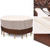 Protetor exterior da poeira da chuva do sofá do banco das cadeiras de tabela da tampa redonda impermeável da mobília do pátio