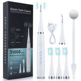 Kit de Higiene Oral Branqueamento dental Removedor Elétrico de Cálculos Dentários 6 em 1 Limpador Dental Escalador de Tártaro