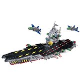 Uçak Taşıyıcı Blokları Askeri Uçak Gemi 8 in 1 Building Blocks 680 + adet Çocuk Oyuncakları