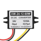 XINWEI 24V a 12V 5A 60W DC Power Inverter Converter Módulo de fonte de alimentação Buck não isolado 