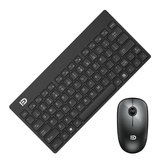 Zestaw bezprzewodowej klawiatury i myszy FD 1500 Ultra cicha, cienka mała klawiatura 2,4 GHz do notebooka stacjonarnego