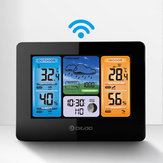 DIGOO DG-EX001 APP Дистанционный Настройка WIFI Smart Weather Station Беспроводной цветной экран Температура Влажность На открытом воздухе / Для помещений Да