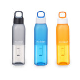 Tasse en plastique en plastique de bouteille de l'eau de sport léger portatif extérieur de la grande capacité 550ml