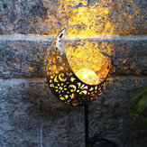 LED солнечный светильник с эффектом полета пламени Sun Moon LED Garden Light, водонепроницаемая наружная лампа ландшафтного освещения солнечного декоративного света