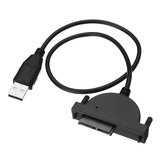 USB 2.0 zu SATA 7 + 6 13Pin Laptop CD / DVD Rom optisches Laufwerk Adapterkabel