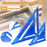 7''/12'' Aluminiumlegierung schnell Dach Sparrenwinkel Dreieckslineal Holzbearbeitungswerkzeug