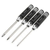 YZ-010 4pcs 3.0/4.0/5.0/6.0mm Phillips Screwdriver Steel Tool Set For RC Model 