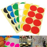 120Pcs 50mm Plastic Vinyl Color Round Code Dot Blank Stickers Adhesive Sticky Labels Home Decor