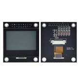 12864 LCD Display Bildschirm 12864-03A Modul Serielle Schnittstelle Punkt-Matrix-SPI mit Eisenrahmen