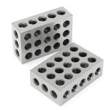 Machifit 2szt. Bloki 1x2x3 cale, 23 otwory, narzędzie do frezowania zaciskowego równoległego precyzja 0,0001 cala