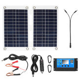ソーラーパワーパネル充電器、ポリシリコン製ソーラーパネルキット、ソーラーチャージコントローラー付き
