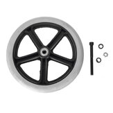 200mm 8inch Grey Rubber Small Non Marking Wheelchair Wheels Replacement Universal