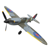 Eachine Spitfire V1 2,4GHz EPP 400mm Spannweite 6-Achsen-Gyro Ein-Tasten-U-Turn Acrobatic Mini RC Flugzeug RTF für Anfänger