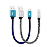 Bakeey 3A Type C Braided Fast Charging Cable 28cm For Oneplus 5t 6 Mi A1 Mix 2 S8 Note 8