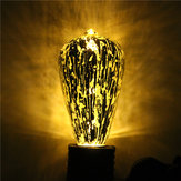 E27 ST64 5W Fırtına Gümüş Vintage Antika Edison Filament COB LED Ampul Işık Lambası 85-265V