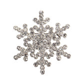 Copo de nieve de cristal de diamante de imitación de aleación broche para las mujeres