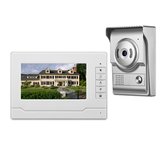 Ev Geliştirme için 7 inç Renkli Ekranlı Video Kapı Telefonu Interkom 4 Telli Video Kapı Telefonu HD Kamera