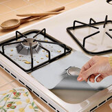 Honana RP11 4Pcs Reutilizável Prateado Protetor de fogão a gás liner Antiaderente fogão a gás e topo do fogão