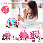 Simuliertes Make-up-Spielzeug für Mädchen, Schmuck- und Kosmetikspielset zum Ankleiden