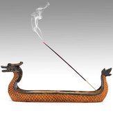 Incense Burner Artistic Ornament Dragon Incense Stick Holder Hand Carving Resin