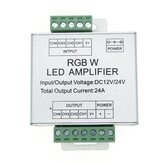 Amplificador de controlador de consola LED RGBW de 4 canales DC12-24V 24A para tira de luces