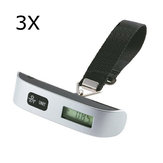 Geekcreit® 3Pcs Portable Digital Electronic Travel Luggage Hanging Scale