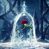 DIY 5D Diamond Painting Red Rose Art Craft Kit Handmade Wall Decorations Gifts for Kids Adult