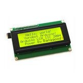 IIC / I2C 2004 204 20 x 4 karakteres LCD kijelző modul Sárga Zöld 5V