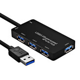 Adapter 4-portowy Hub 5Gbps Hi-Speed USB 3.0 z portem DC 5V