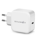 BlitzWolf® BW-S10 30W USB Tipo-C PD + QC3.0 Caricatore Caricabatterie Veloce Adattatore EU con Tecnologia Power3S