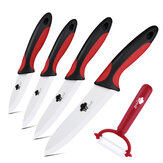 MYVIT Ceramic Knife Kitchen 3 4 5 6 inch + Peeler White Blade Paring Fruit Vegetable Chef Utility Knife Cooking Tools Set