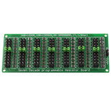 Módulo de placa de resistor programável 1R-9999999R de 1/2W 1% de precisão, placa de resistor de sete décadas 1R