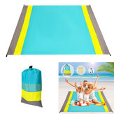 O tapete de praia SGODDE para 4-6 pessoas é feito de poliéster 210T à prova d'água, leve e grande para piquenique ao ar livre, praia ou quintal.